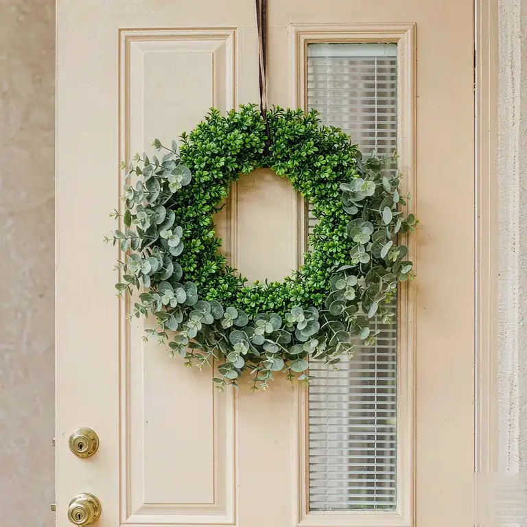 Boxwood & Eucalyptus Wreath